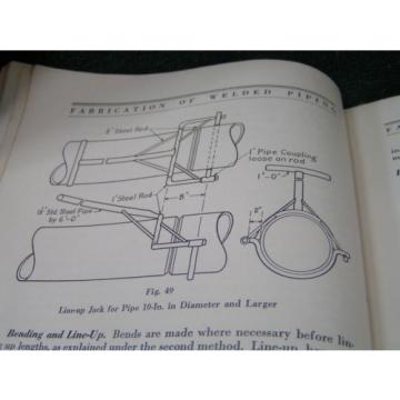 Vintage FABRICATION OF WELDED PIPING 4th ed - 1937 LINDE Union Carbide -FREESHIP