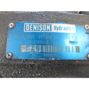 Denison Hydraulic Pump T6CC 017 010 5R10 C110 P31 Used