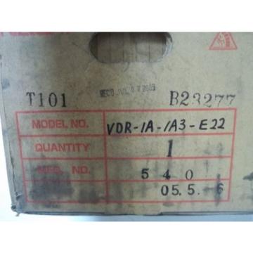 NACHI-FUJIKOSHI CORP VDR-1A-1A3-E22 VARIABLE VANE PUMP Origin IN BOX