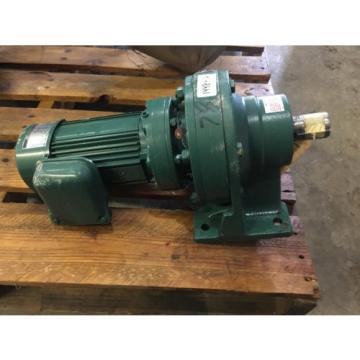 SUMITOMO SM CYCLO GEAR MOTOR, RATIO 289, WITH MOTOR, 1/2 HP, 1740 RPM , USED