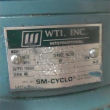 SUMITOMO SM-CYCLO 180INPUT, 1750RPM, GEAR REDUCER HS1820HS