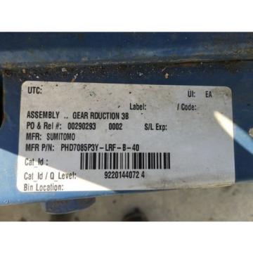 Sumitomo Paramax 9000 Gear Box PHD9080 P3 Y LRFB 355 1750 RPM 200HP REFURBISHED