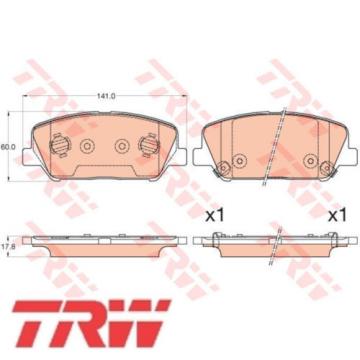 TRW Bremsbelagsatz Bremsbeläge Bremsklötze 24915 24916 24917 GDB3582