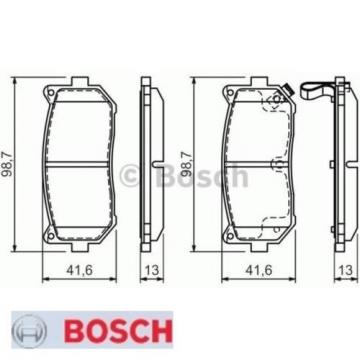 Bremsbelagsatz Bremsbeläge Bremsklötze BOSCH BP406 23455 0986424693