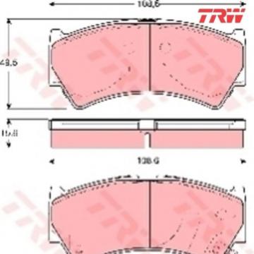 Bremsbelagsatz Bremsbeläge Bremsklötze TRW 23795 23796 23797 GDB3275