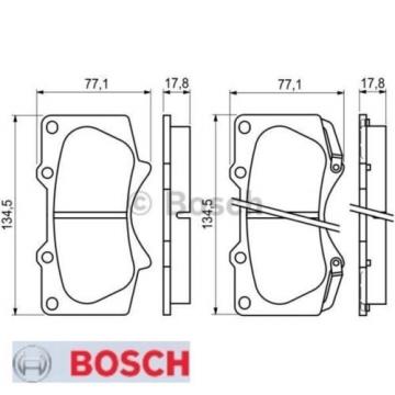 Bremsbelagsatz Bremsbeläge Bremsklötze BOSCH BP1064 24024 7877D976 0986494153