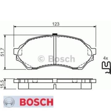 Bremsbelagsatz Bremsbeläge Bremsklötze BOSCH BP341 23490 7670D798 0986424610