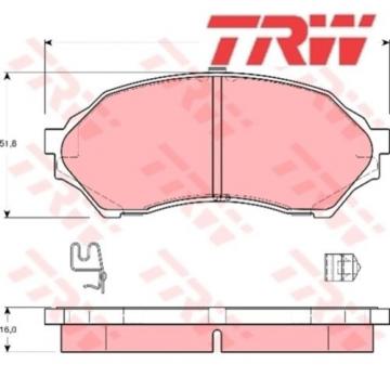 Bremsbelagsatz Bremsbeläge Bremsklötze TRW 23490 GDB3193