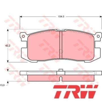 Bremsbelagsatz Bremsbeläge Bremsklötze TRW 21558 GDB1025