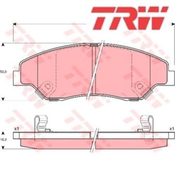 Bremsbelagsatz Bremsbeläge Bremsklötze TRW 23442 23443 23444 GDB3241