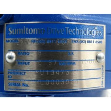 Sumitomo Induction Motor/Reducer TC-F 37kW 240V 50HZ 217A 1440RPM Ratio:8