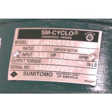 Origin SUMITOMO CNFJ4105Y13 SM-CYCLO REDUCER