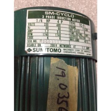 T-TOP SUMITOMO M6003097 3 PHASE INDUCTION MOTOR