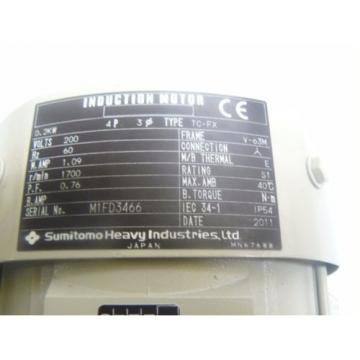 Origin SUMITOMO  ALTAX DRIVE CNVM02-507R-5  200VLT 60HZ 1700RPM 5 TO 1 RATIO TC-FX