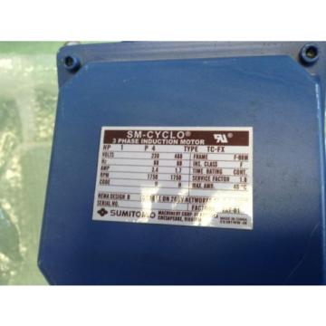 Origin CNHMS1-6095YC-17 Sumitomo Sm-cyclo 6000 1HP Induction Motor TC-FX,ground3