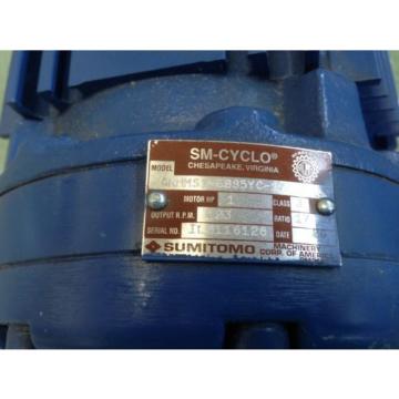 Origin CNHMS1-6095YC-17 Sumitomo Sm-cyclo 6000 1HP Induction Motor TC-FX,ground3