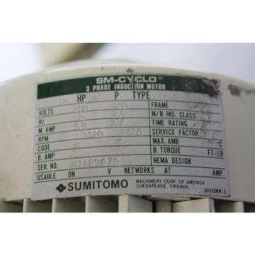 SUMITOMO SM-CYCLO CNVMS02-4100-A-119 GEAR MOTOR 119:1