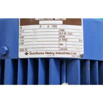 SUMITOMO origin Cyclo Drive CVVMS2-4145-71 Induction Motor TC-F 15KW Ratio 71:1