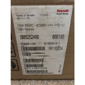 Synchronous Servo Motor MSK060C-0300-NN-M2-UG0-RNNN 600V 4900MIN BOSCH REXROTH