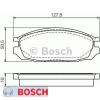 Bremsbelagsatz Bremsbeläge Bremsklötze BOSCH BP583 20098 0986461133