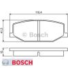 Bremsbelagsatz Bremsbeläge Bremsklötze BOSCH BP505 21142 7540D660 0986460935 #1 small image