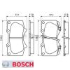 Bremsbelagsatz Bremsbeläge Bremsklötze BOSCH BP1064 24024 7877D976 0986494153