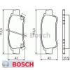 Bremsbelagsatz Bremsbeläge Bremsklötze BOSCH BP468 E190R-011195/069 0986424762