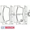 Bremsbelagsatz Bremsbeläge Bremsklötze BOSCH BP408 23507 0986494618