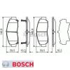 Bremsbelagsatz Bremsbeläge Bremsklötze BOSCH BP433 23729 0986424722 #1 small image