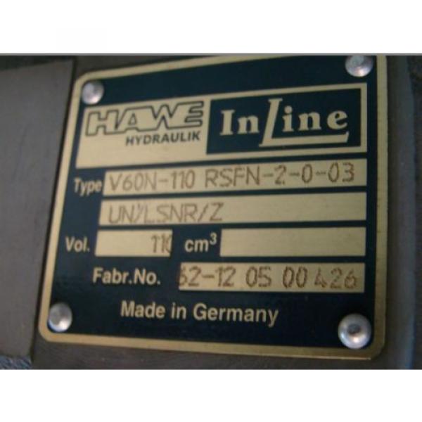 Hawe Hydraulic Pump V60N-110 RSFN-2-0-03 UN/LSNR/Z #8 image