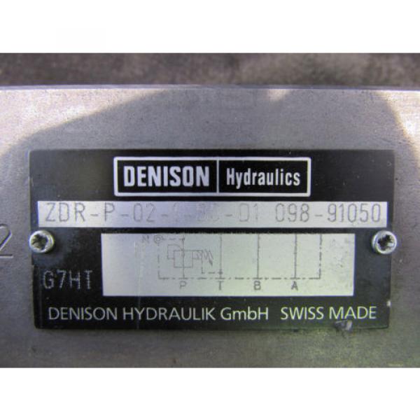 DENISON HYDRAULICS ZDR-P-02-S0-D1 098-91050  XLNT #7 image