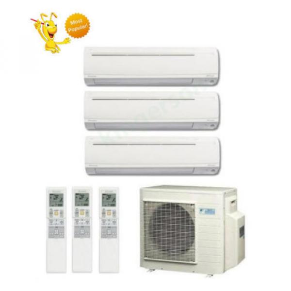 12k + 12k + 18k Btu Daikin Tri Zone Ductless Wall Mount Heat Pump AC #1 image