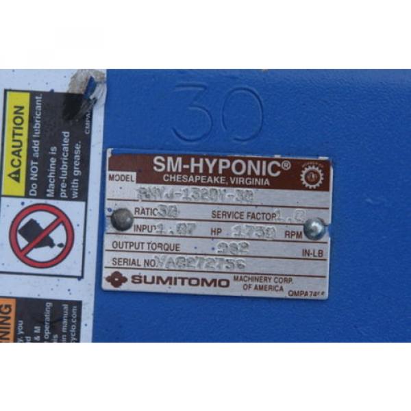 SUMITOMO RNYJ-1320Y-30 HYPONIC 5/8X1-1/4IN 107HP 30:1 GEAR REDUCER B243456 #2 image