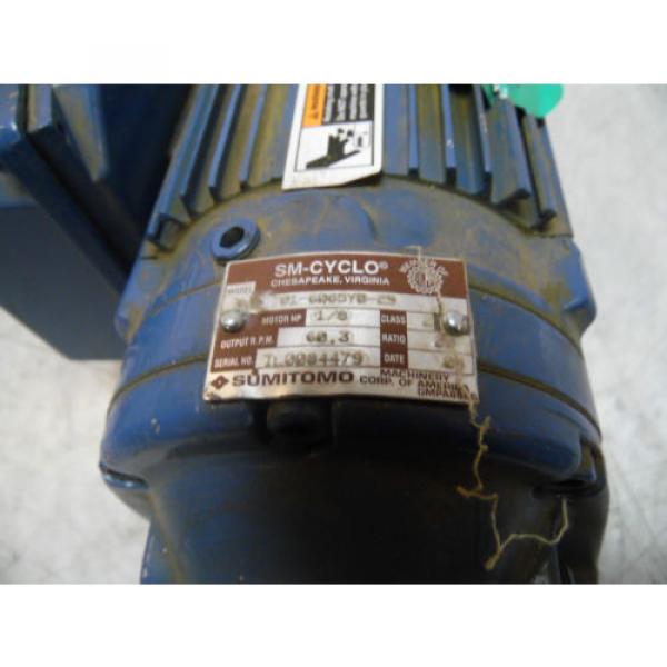 Sumitomo SM-Cyclo Induction Geared Motor, CNHM-01-6065YB-29, 29:1,  WARRANTY #3 image