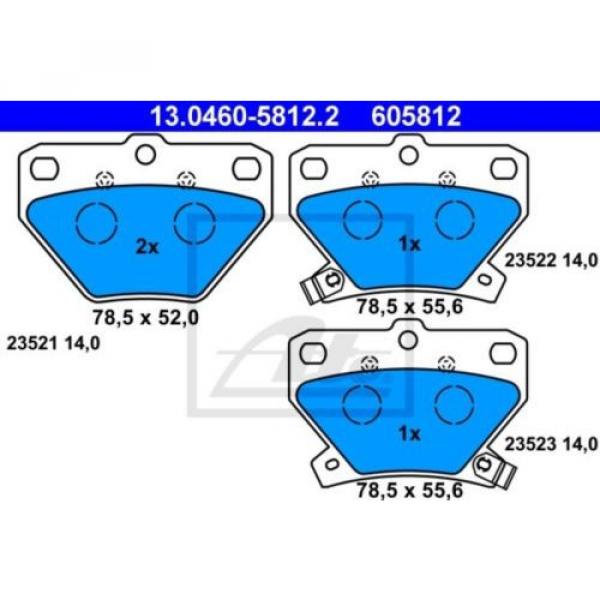 ATE 4x Bremsbeläge Bremsbelagsatz Hinten Toyota #2 image