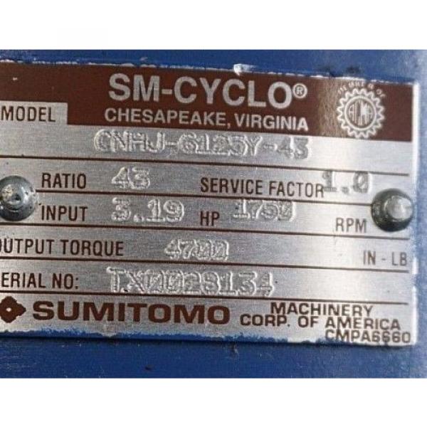 Origin SUMITOMO CNHJ-6125Y-43 GEAR REDUCER CNHJ6125Y43 #2 image