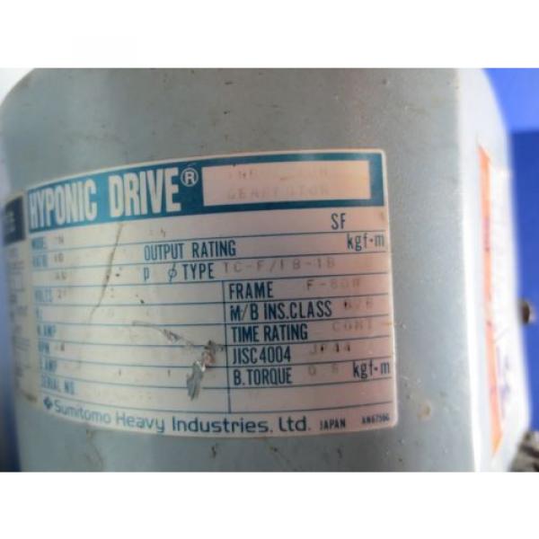 MITSUBISHI M-V5CN  GEAR MOTOR SUMITOMO HYPONIC DRIVE MODEL RN   TC-F/FB-1B #6 image