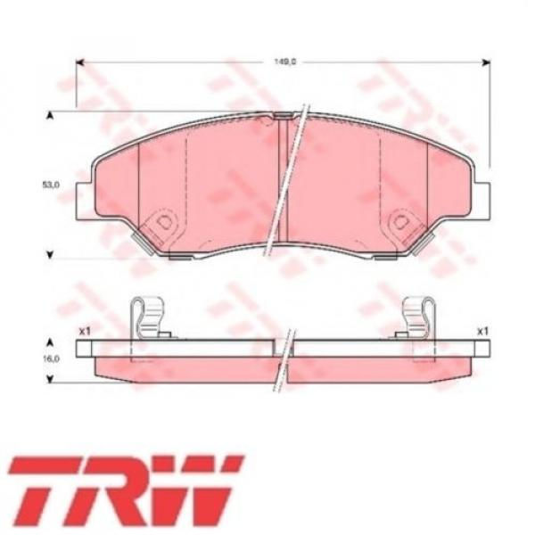 TRW Bremsbelagsatz Bremsbeläge Bremsklötze Vorn KIA 23442 GDB3241 #1 image