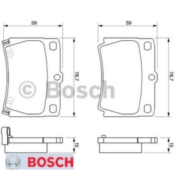 Bremsbelagsatz Bremsbeläge Bremsklötze BOSCH BP423 23593 7602D733 0986424711 #1 image