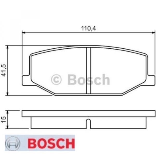 Bremsbelagsatz Bremsbeläge Bremsklötze BOSCH BP505 21142 7540D660 0986460935 #1 image