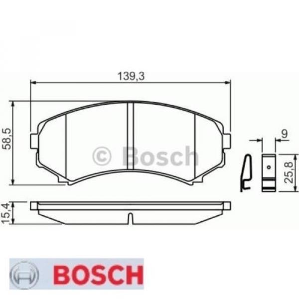 Bremsbelagsatz Bremsbeläge Bremsklötze BOSCH BP422 23488 0986424709 #1 image