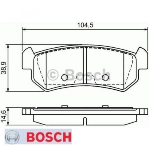 Bremsbelagsatz Bremsbeläge Bremsklötze BOSCH BP1044 24071 0986494133 #1 image