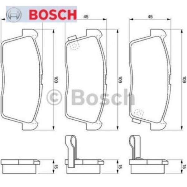 Bremsbelagsatz Bremsbeläge Bremsklötze BOSCH BP408 E1390R-010056/002 0986424695 #1 image