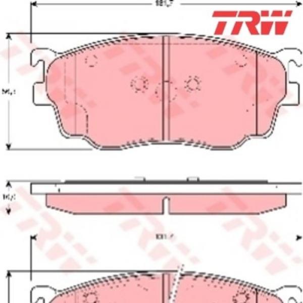 Bremsbelagsatz Bremsbeläge Bremsklötze TRW 21757 23777 23778 GDB3253 #1 image