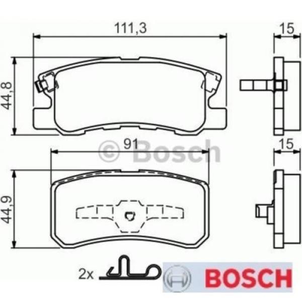 Bremsbelagsatz Bremsbeläge Bremsklötze BOSCH BP429 23582 7743D868 0986424717 #1 image