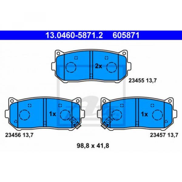 Bremsbelagsatz, Scheibenbremse ATE 130460-58712 #1 image