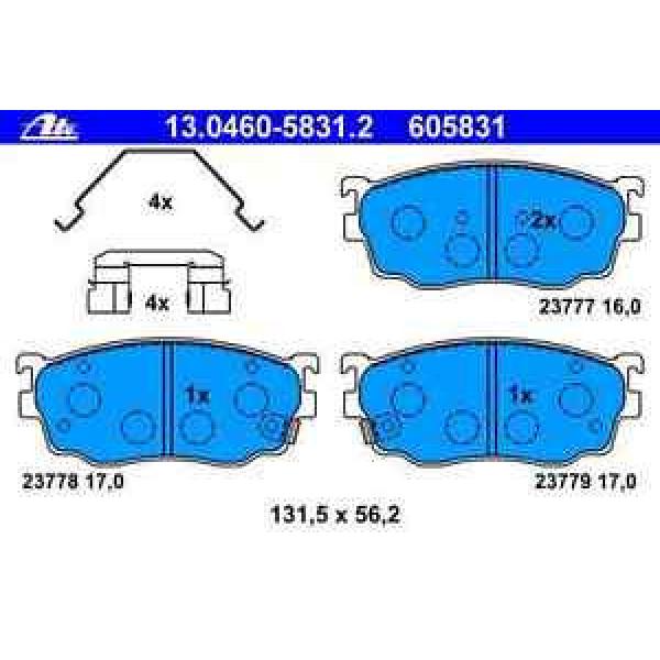 Bremsbelagsatz Scheibenbremse MAZDA - ATE 130460-58312 #1 image