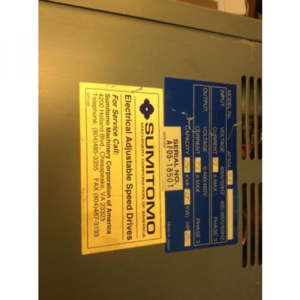 Sumitomo SMAC PAC Trasnsistor Inverter AF504-015 VFD Adjustable Speed Drive $799 #9 image