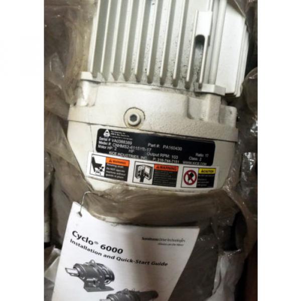 1 Origin SUMITOMO CNHMS2-6115YB-17 CYCLO 6000 MOTOR, 2 HP MAKE OFFER #3 image