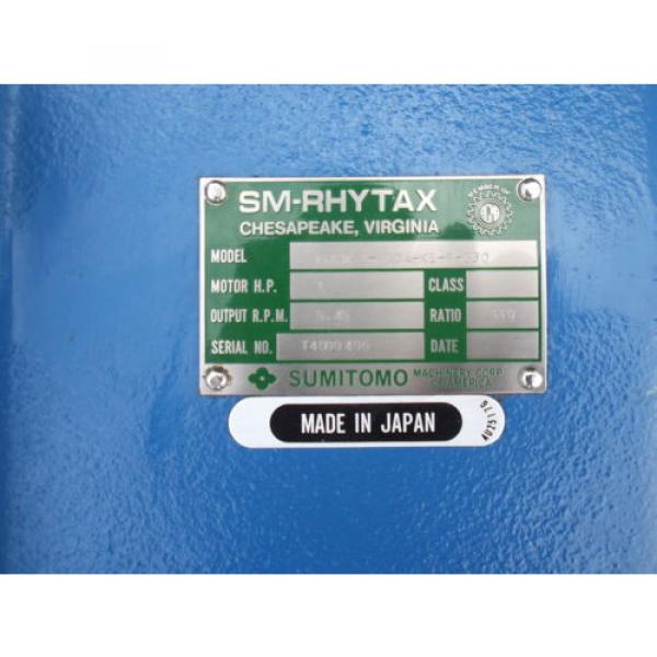 SUMITOMO SM-RHYTAX KHYMS1-81DA-K1-B-330 GEARMOTOR, RATIO 330, 1HP MOTOR Origin #2 image